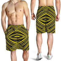 Polynesian Tatau Yellow Men's Short - Polynesian Pride