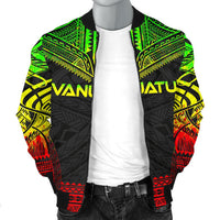 Vanuatu Polynesian Chief Men's Bomber Jacket - Reggae Version - Polynesian Pride