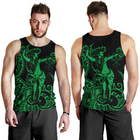 Polynesian Hawaii Men's Tank Top - Hula Girl Green Green - Polynesian Pride