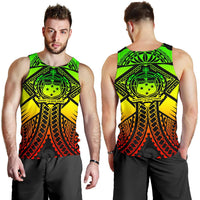 Samoa Polynesian Men's Tank Top - Samoa Reggae Seal with Polynesian Tattoo - Polynesian Pride