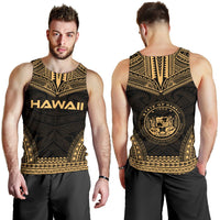 Hawaii Men's Tank Top - Polynesian Chief Gold Version - Polynesian Pride