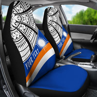 Marshall Island Custom Personalised Car Seat Covers - Ginger Lei Pattern - Polynesian Pride