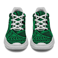 Polynesian Hawaiian Style Tribal Tattoo Green Chunky Sneakers - Polynesian Pride