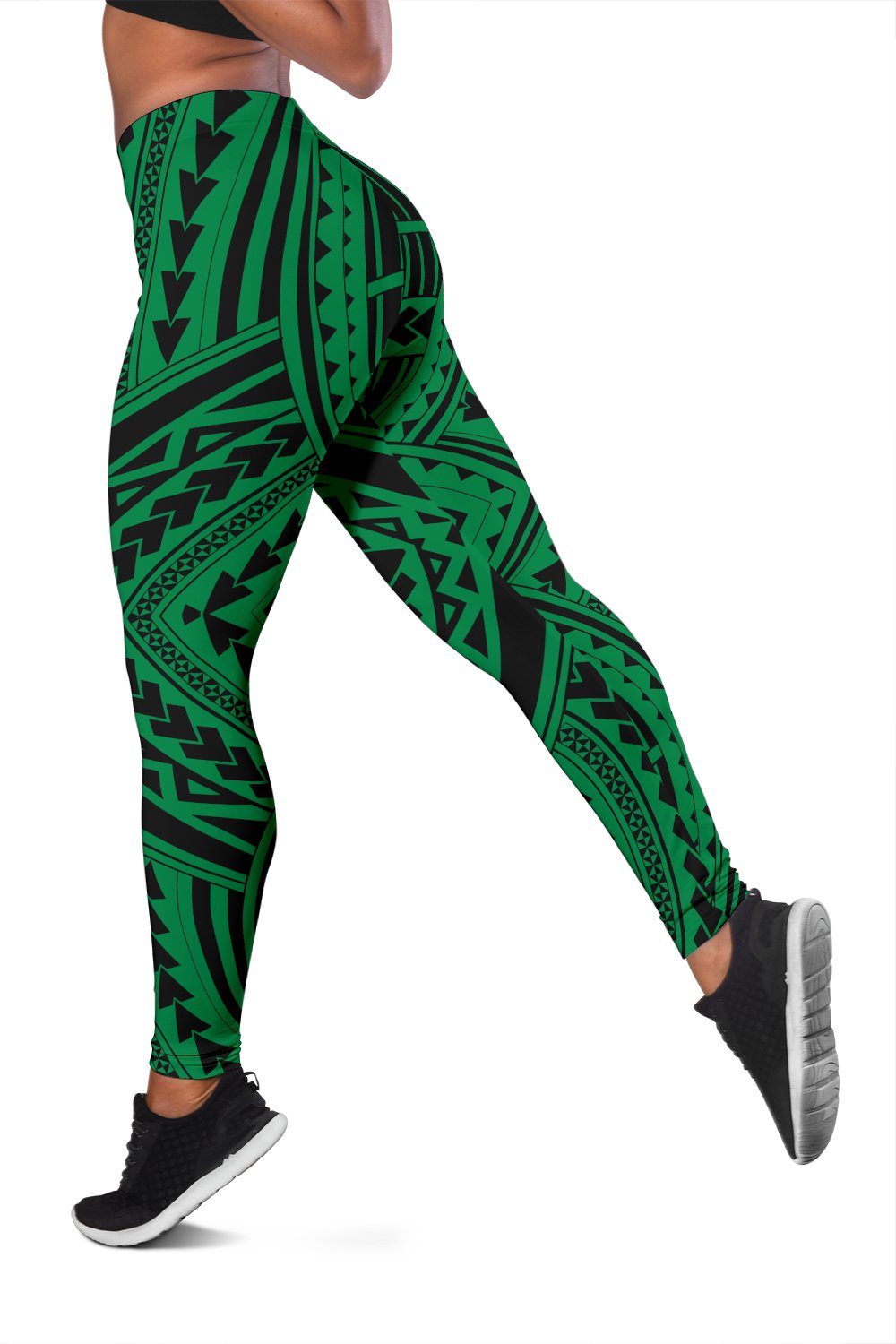 Polynesian Tradition Green Hawaii Women's Leggings AH - Polynesian Pride
