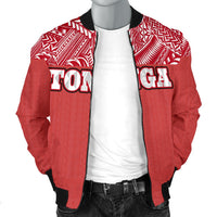Tonga Men's Bomber Jacket - Polynesian Design - Polynesian Pride