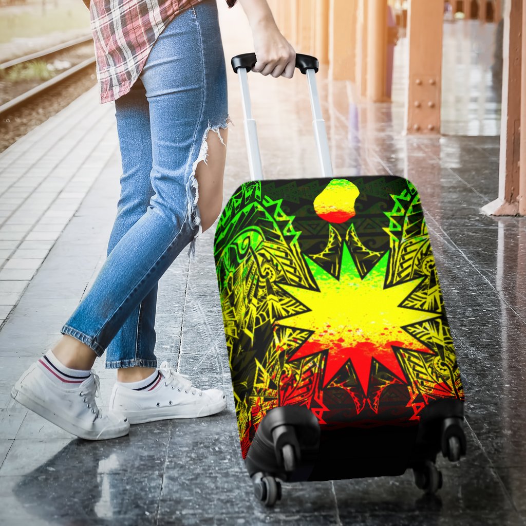 Nauru Polynesian Luggage Covers Map Reggae - Polynesian Pride