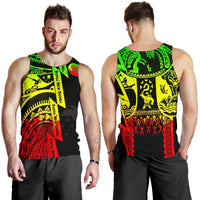 Polynesian Guinea Men's Tank Top - Moana Maui Tattoo With Coat Of Arm Guinea Reggae - Polynesian Pride