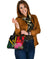 Vanuatu Shoulder Handbag - Vanuatu Flag with Hibiscus - Polynesian Pride