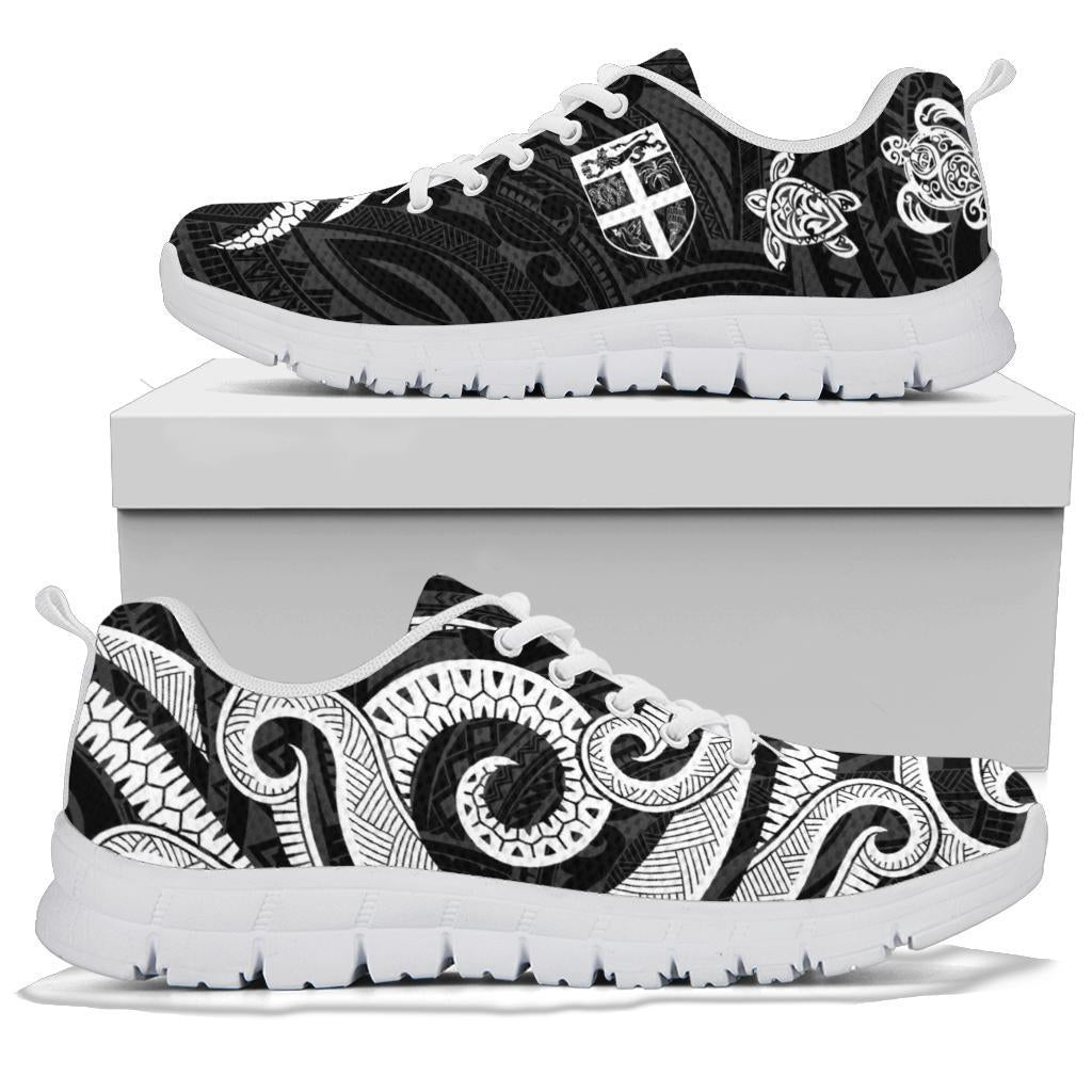 Fiji Polynesian Sneakers - White Tentacle Turtle - Polynesian Pride