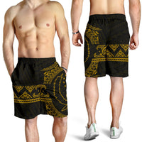 Pohnpei Polynesian All Over Print Men's Short - Brown Version - Polynesian Pride