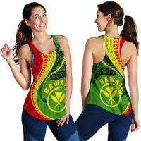 Kanaka Maoli Women's Racerback Tank Hawaii Kanaloa Tatau - Polynesian Pride