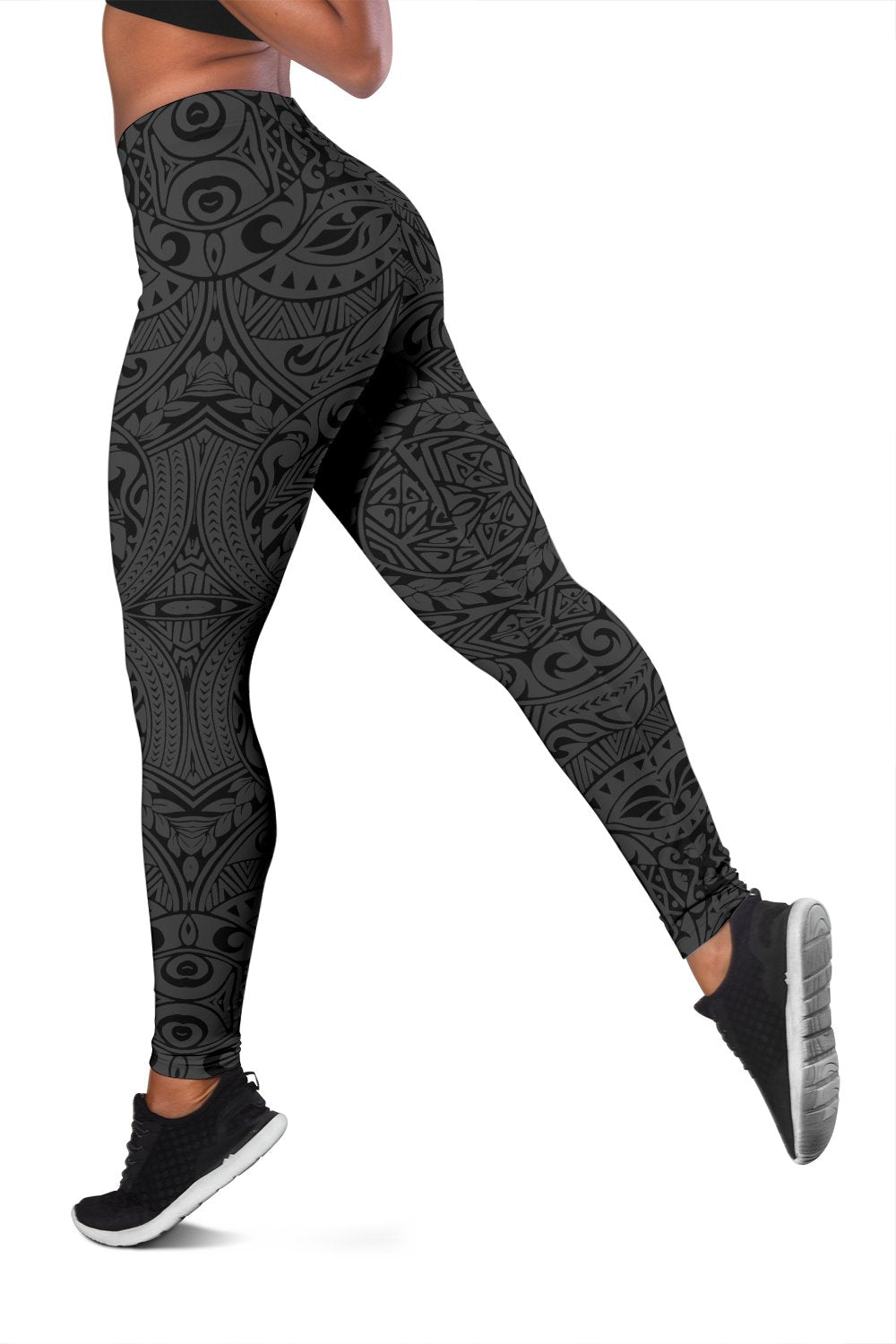 Polynesian Culture Gray Hawaii Women's Leggings AH - Polynesian Pride