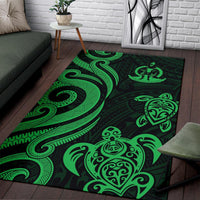 Vanuatu Area Rug - Green Tentacle Turtle - Polynesian Pride