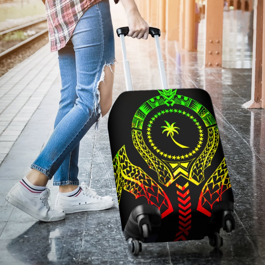 Chuuk Luggage Cover - Micronesian Tribal Reggae - Polynesian Pride