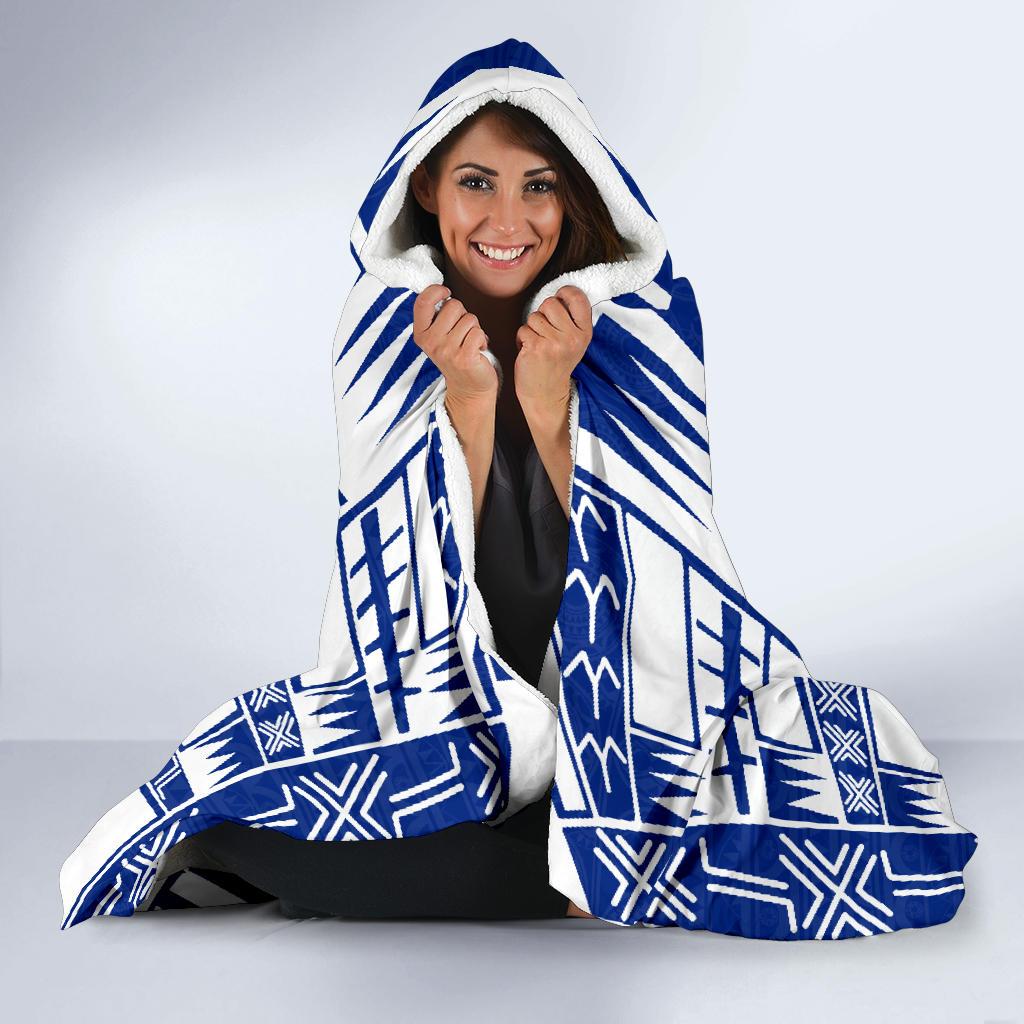 Cook Islands Hooded Blanket - Polynesian Tattoo Flag - Polynesian Pride