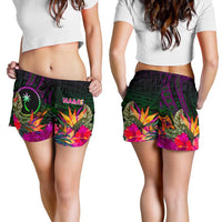 Chuuk Personalised Women's Shorts - Summer Hibiscus - Polynesian Pride