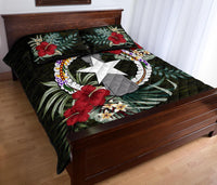Nothern Mariana Islands Polynesian Quilt Bed Set - Special Hibiscus - Polynesian Pride