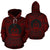 Vanuatu ll Over Hoodie Vanuatu Coat of rms Polynesian Red Black - Polynesian Pride