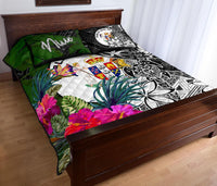 Niue Quilt Bed Set - Turtle Plumeria Banana Leaf - Polynesian Pride