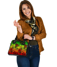 Polynesian Shoulder Handbag - Reggae Hibiscus Patterns - Polynesian Pride