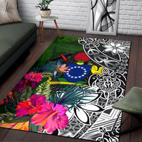 Cook Islands Area Rug - Turtle Plumeria Banana Leaf - Polynesian Pride