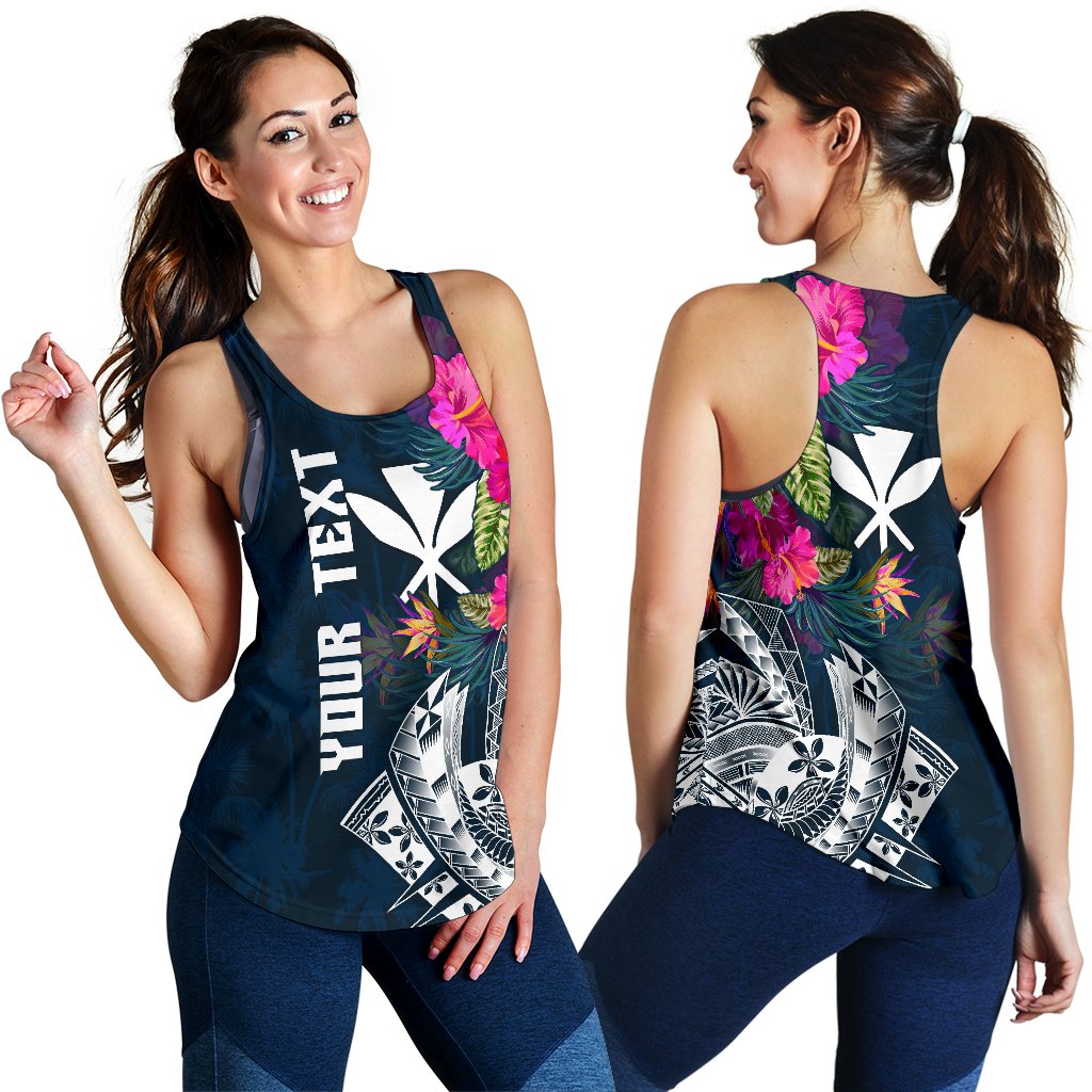 Polynesian Hawaii Custom Personalised Women's Racerback Tank - Summer Vibes - Polynesian Pride