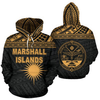 Marshall Islands Polynesian Hoodie Yellow Unisex Yellow - Polynesian Pride