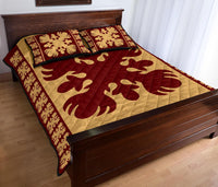 Hawaiian Quilt Pattern Beautiful Quilt Bed Set - Polynesian Pride