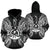 Vanuatu Polynesian ll Over Hoodie Map Black Unisex Black - Polynesian Pride