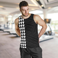 Hawaii Kakau Polynesian Kanaka Map Personalized Men's Tank Top - White - Polynesian Pride