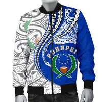 Pohnpei Men's Bomber Jacket Kanaloa Tatau - Polynesian Pride