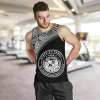 Hawaii Coat Of Arms Men's Tank Top - Billow Style - Polynesian Pride
