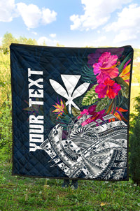 Polynesian Hawaii Custom Personalised Premium Quilt - Summer Vibes - Polynesian Pride