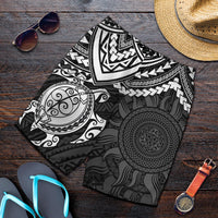 Polynesian Shorts (Men) - Polynesian White Turtle - Polynesian Pride
