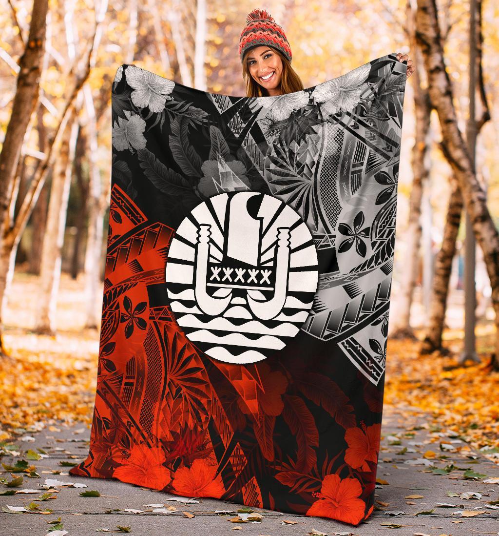 Tahiti Polynesian Premium Blanket - Vintage Polynesian Turtle - Polynesian Pride