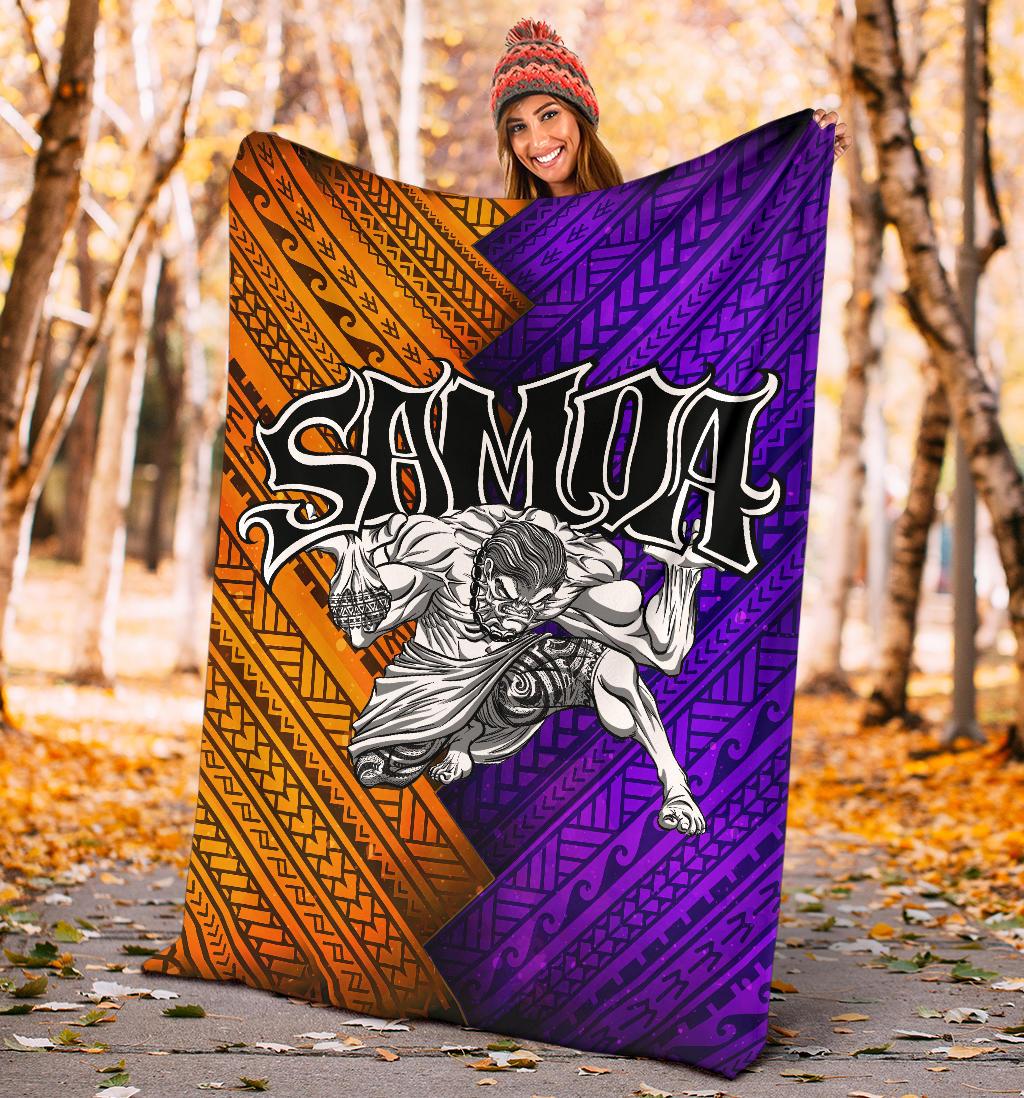 Samoa Premium Blanket - Warrior Style Polynesian Patterns - Polynesian Pride