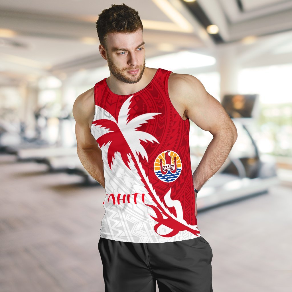 Tahiti Polynesian Coconut Tree Men'S Tank Top - Polynesian Pride