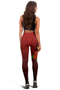 Kanaka Hibiscus Polynesian Philomena Leggings - Polynesian Pride
