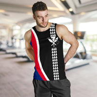 Hawaii Kakau Flag Men's Tank Top - Polynesian Pride