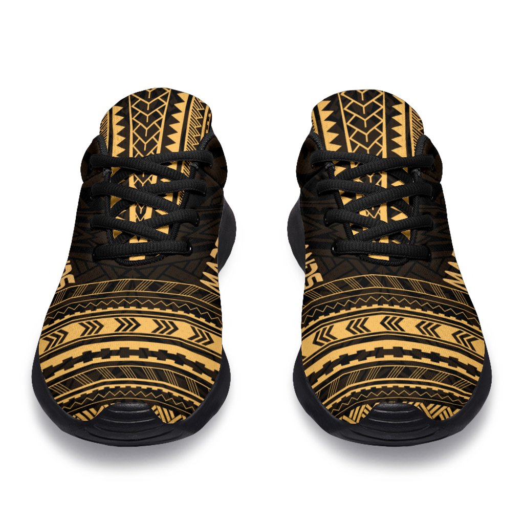 Marshall Islands Sporty Sneakers - Polynesian Chief Gold Version - Polynesian Pride