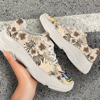 Cook Islands 1 Chunky Sneakers - The Beige Hibiscus - Polynesian Pride