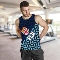 Fiji Polynesian Men's Tank Top Coat Of Arms Th5 - Polynesian Pride