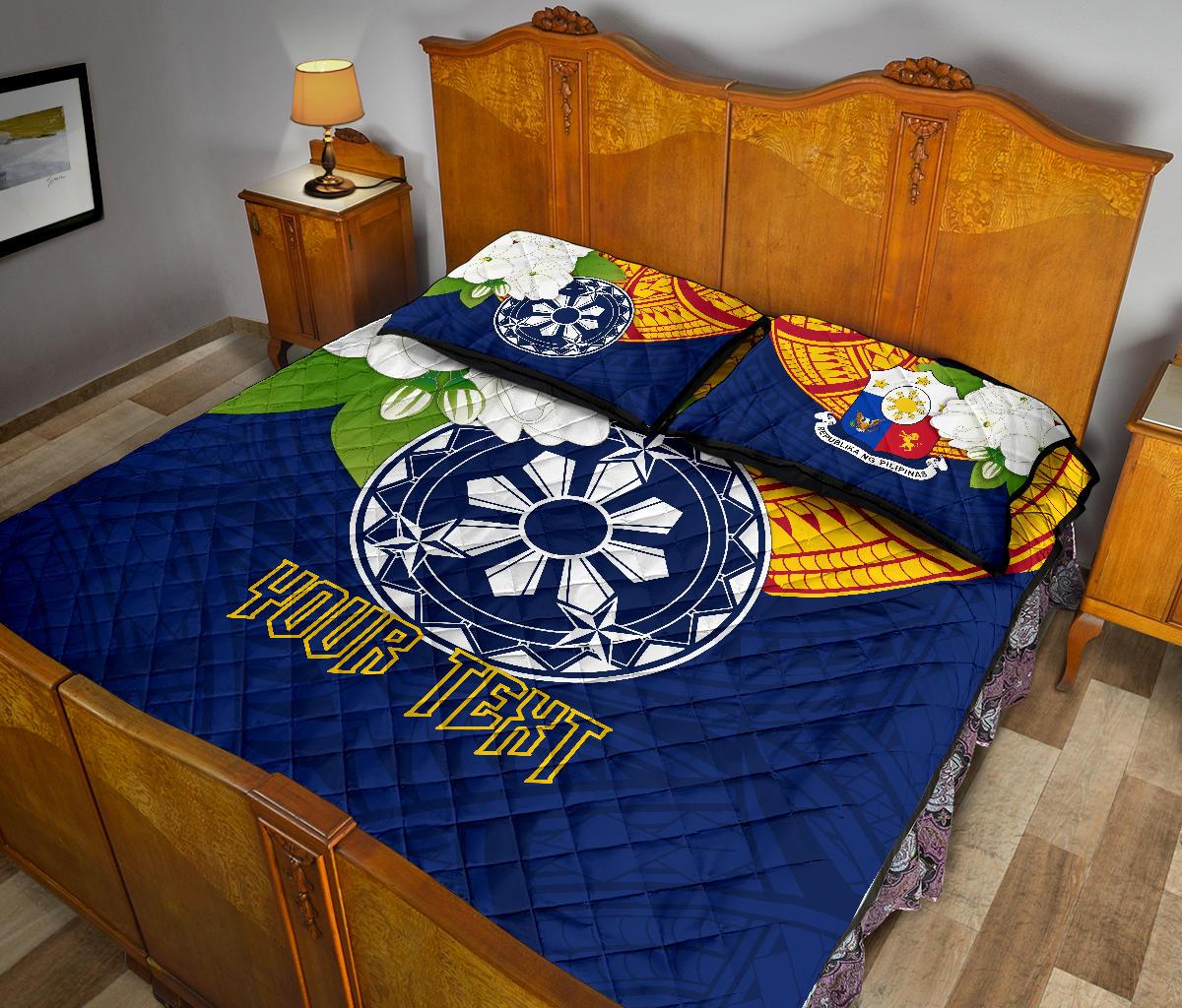 The Philippines Personalised Quilt Bed Set - Filipino Sampaguita - Polynesian Pride