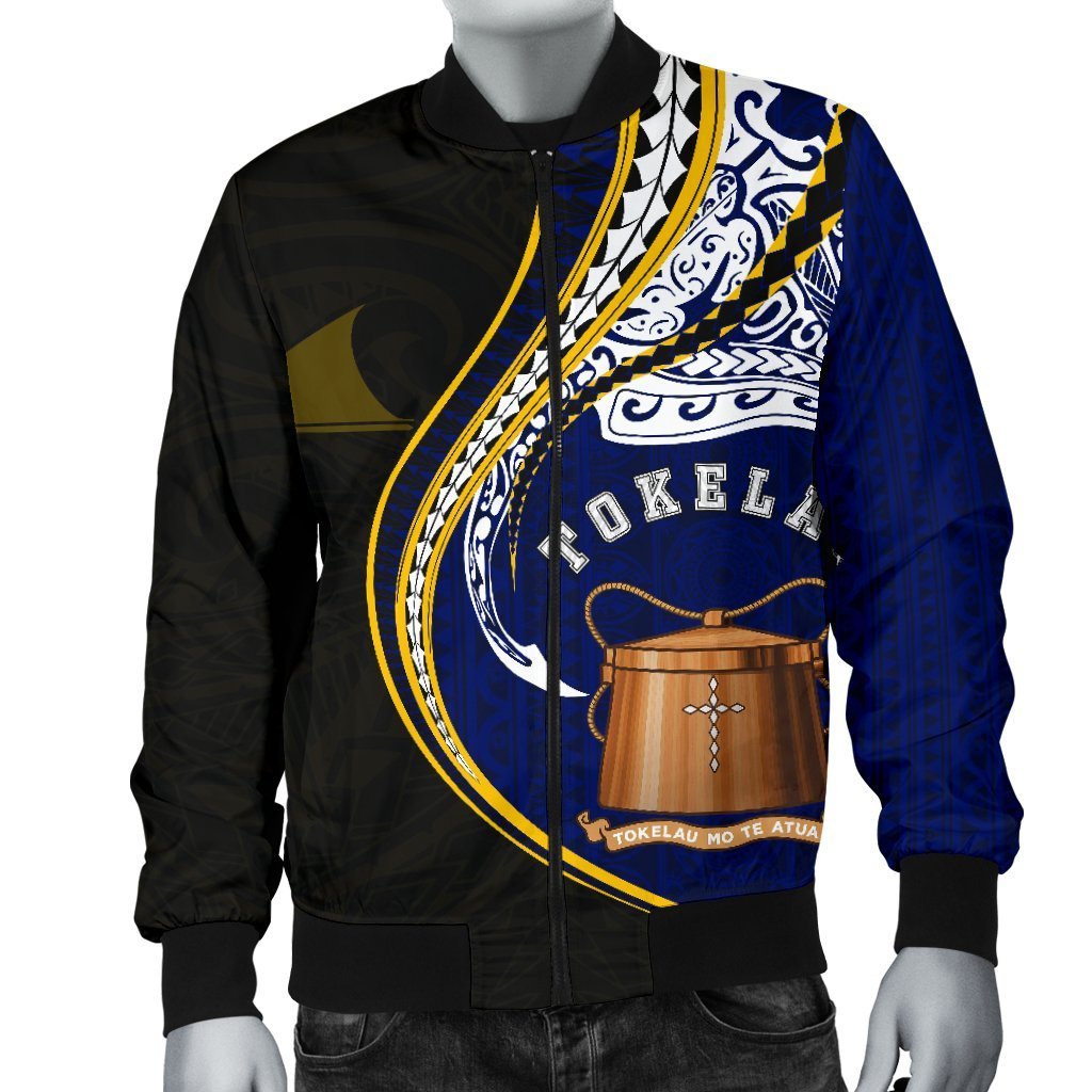 Tokelau Men's Bomber Jacket Kanaloa Tatau Gen TK - Polynesian Pride