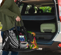 Samoa Travel Bag - Custom Personalised Seal Spiral Polynesian Patterns - Polynesian Pride