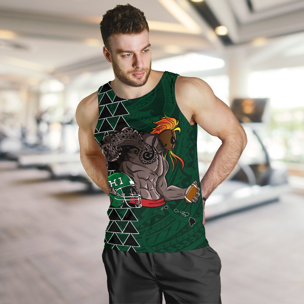 Kakau Hawaii Warrior Football Men's Tank Top AH - Polynesian Pride