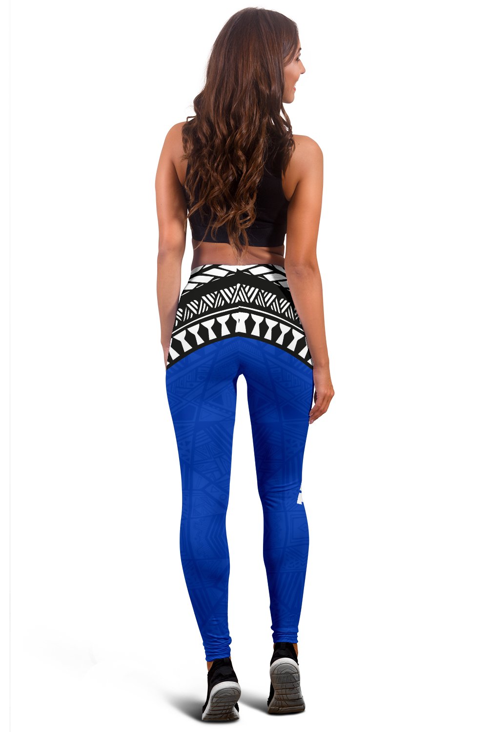 Pohnpei Flag Women's Leggings Micronesian Pattern - Polynesian Pride