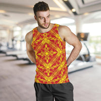 Polynesian Men's Tank Top Orange - Polynesian Pride