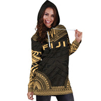 Fiji Women's Hoodie Dress - Polynesian Gold Chief - Polynesian Pride
