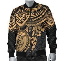 Polynesian Bomber Jacket (Men) - Polynesian Golden Turtle - Polynesian Pride